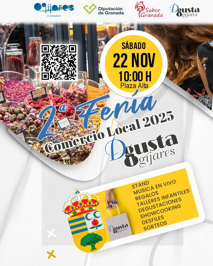 🛍✨ ¡II Feria del Comercio Local “D’Gusta Ogíjares”! ✨  
  
Una jornada llena de comercio, gastronomía, música, actividades infantiles y muchas so...