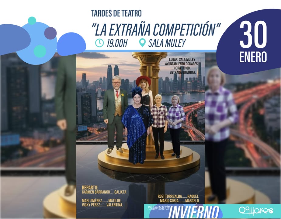 🎭✨ Tardes de Teatro – Ciclo Especial ✨🎭  
  
Ogíjares vuelve a llenarse de risas con una nueva propuesta teatral. El grupo Luz Prestada Teatro ...