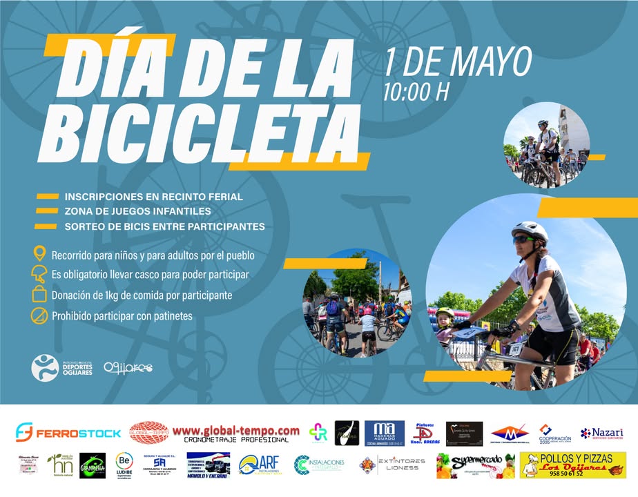 🚴Dia de la bicicleta solidaria🚴   
  
🚨🚨 ¡¡HOY!! 🚨🚨  
  
Recorreremos el pueblo en rutas para adultos y para niñ@s. Tenemos preparado muchas ...