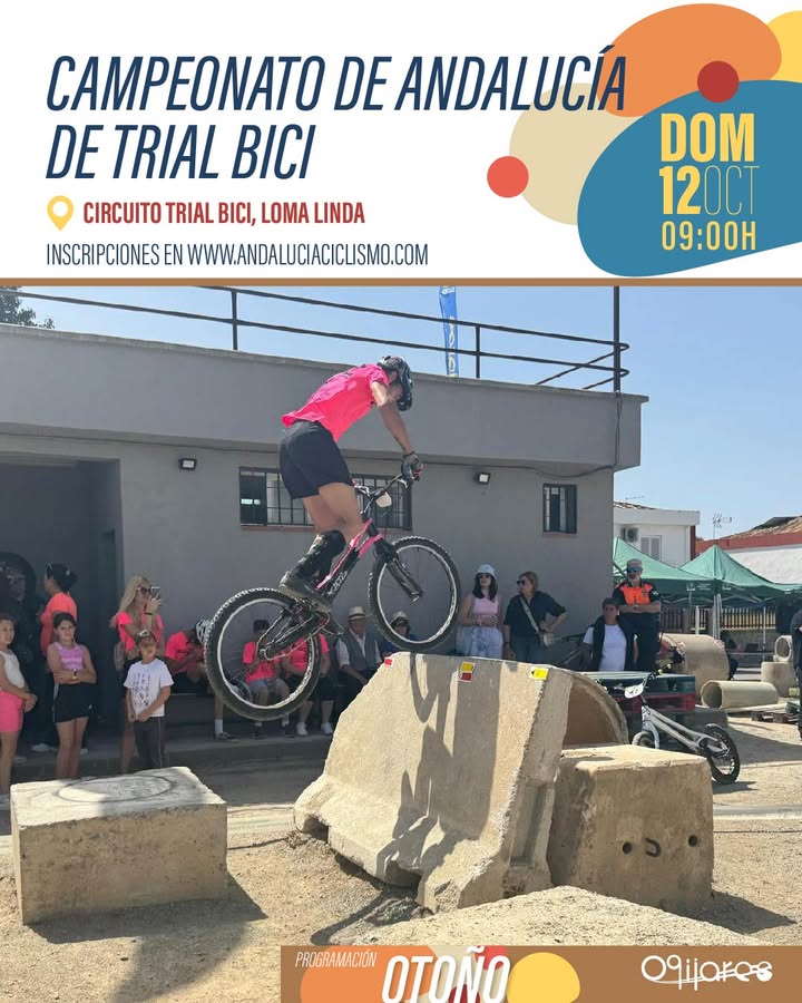 🚴‍♂️ ¡MAÑANA tenemos una cita con el deporte en Ogíjares!  
Llega el Campeonato de Andalucía de Trial Bici 🏆  
  
📍 Lugar: Circuito de Trial Bic...