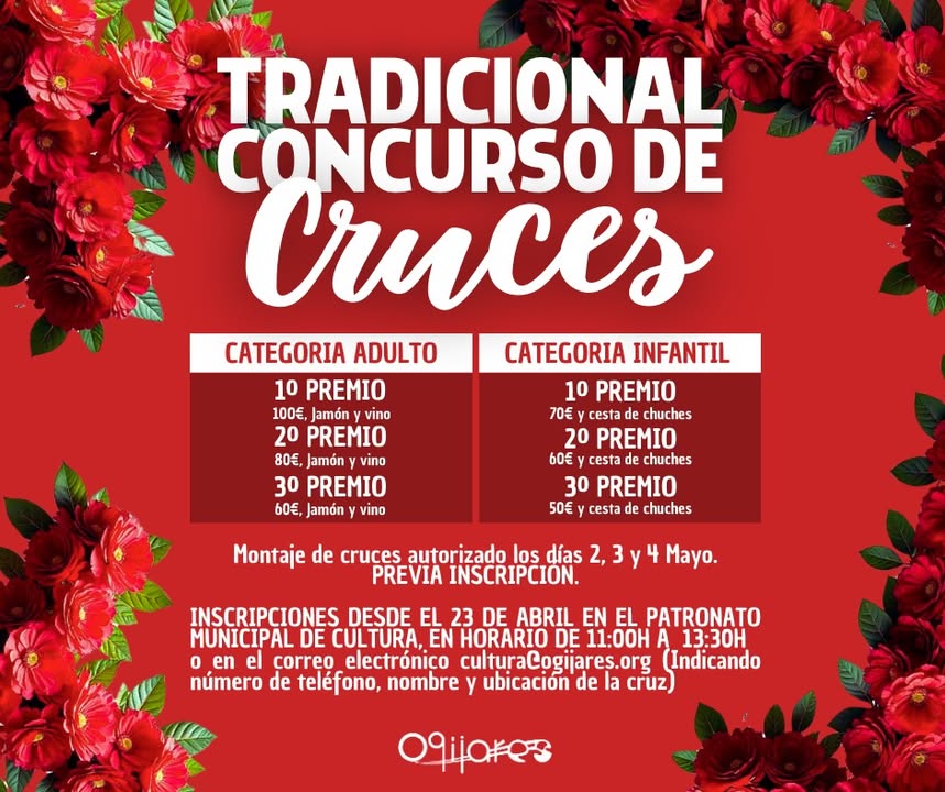 🌸 Se acerca mayo. ¡y con él nuestras queridas Cruces!   
  
Se abre el plazo de inscripción para participar en el tradicional concurso de cruces. ...