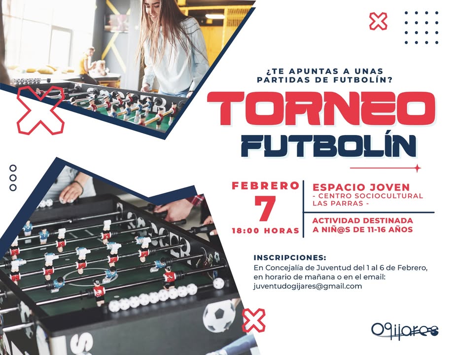 ⚽🎯 ¡Torneo de Futbolín en Ogíjares! 🎯⚽  
  
¿Te animas a unas partidas? 😏 Si tienes entre 11 y 16 años, esta es tu oportunidad para demostrar ...