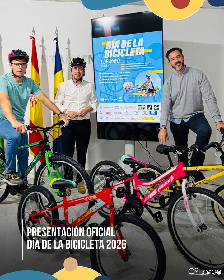 🚴‍♀️ Día de la Bicicleta Solidaria en Ogíjares  
  
El concejal y técnico del Patronato Municipal de Deportes, junto a nuestro alcalde, nos presen...