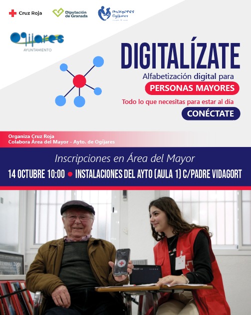 💻✨ ¡Digitalízate!  
  
Un taller de alfabetización digital para personas mayores, pensado para que aprendan todo lo necesario para estar al día y...