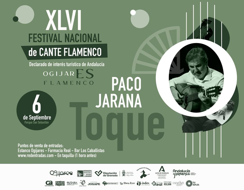 El sevillano Paco Jarana, nacido en Dos Hermanas, es uno de los nombres imprescindibles de la guitarra flamenca actual. Con estudios en el Conserva...