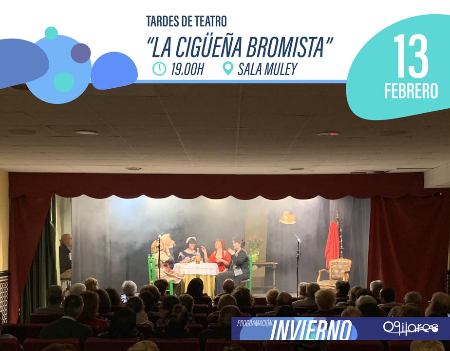🎭✨ TARDES DE TEATRO – CICLO ESPECIAL ✨🎭  
  
Ogíjares se llena de risas con la divertida función cómica de Los Manolos de Gójar: “La cigüeña br...
