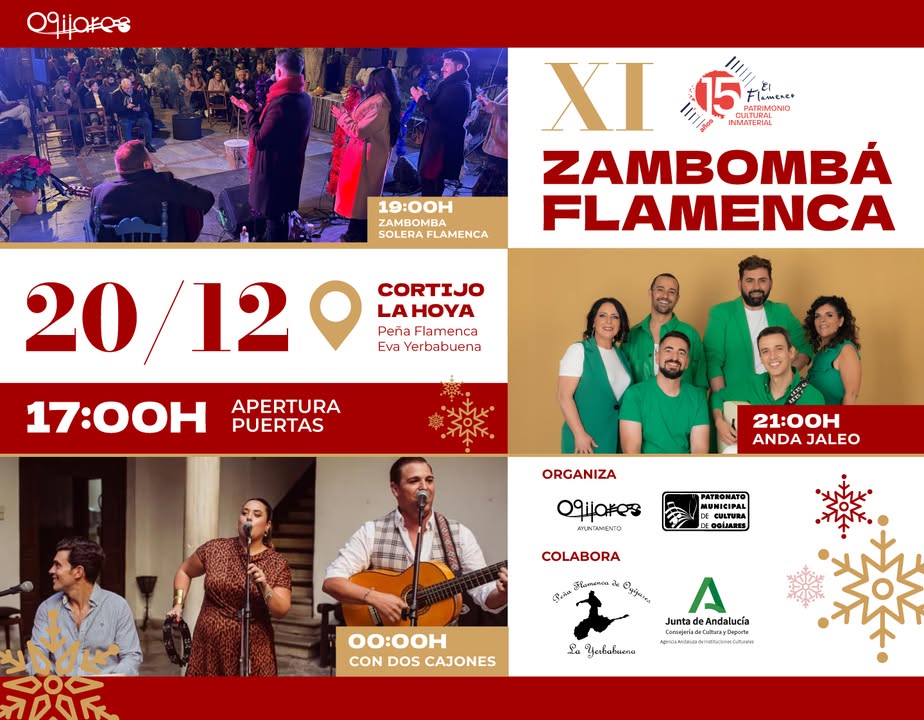 🔥🎄 ¡Llega la XI Zambombá Flamenca Navideña de Ogíjares! 🎄🔥  
  
Una de las actividades más esperadas de nuestra Navidad, con gran repercusión e...
