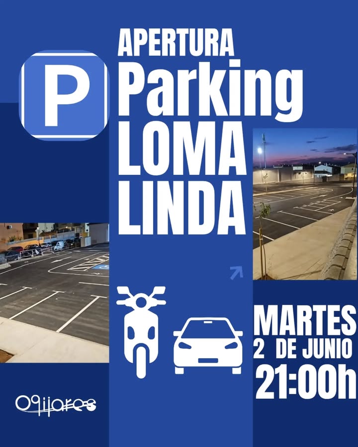 🚗 APERTURA DEL NUEVO PARKING DE LOMA LINDA  
  
Mañana, a partir de las 21:00 horas, se procederá a la apertura del nuevo aparcamiento 🚧  
  
📍 ...