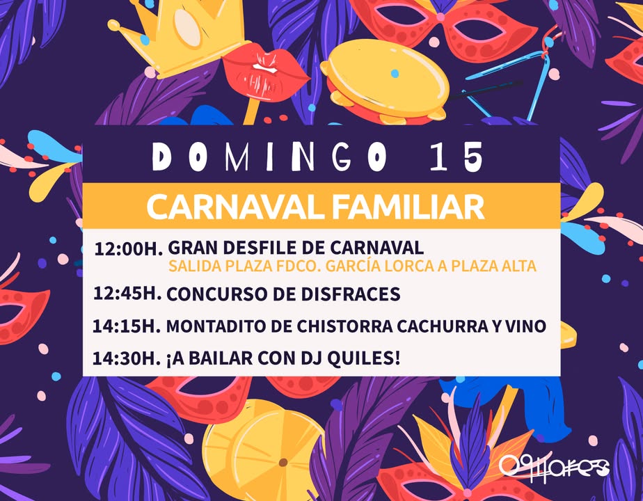 🎊👨‍👩‍👧 Gran Carnaval Familiar de Ogíjares 2026 👨‍👩‍👧🎊  
  
Hoy vivimos el día grande del carnaval con una jornada repleta de actividades pa...