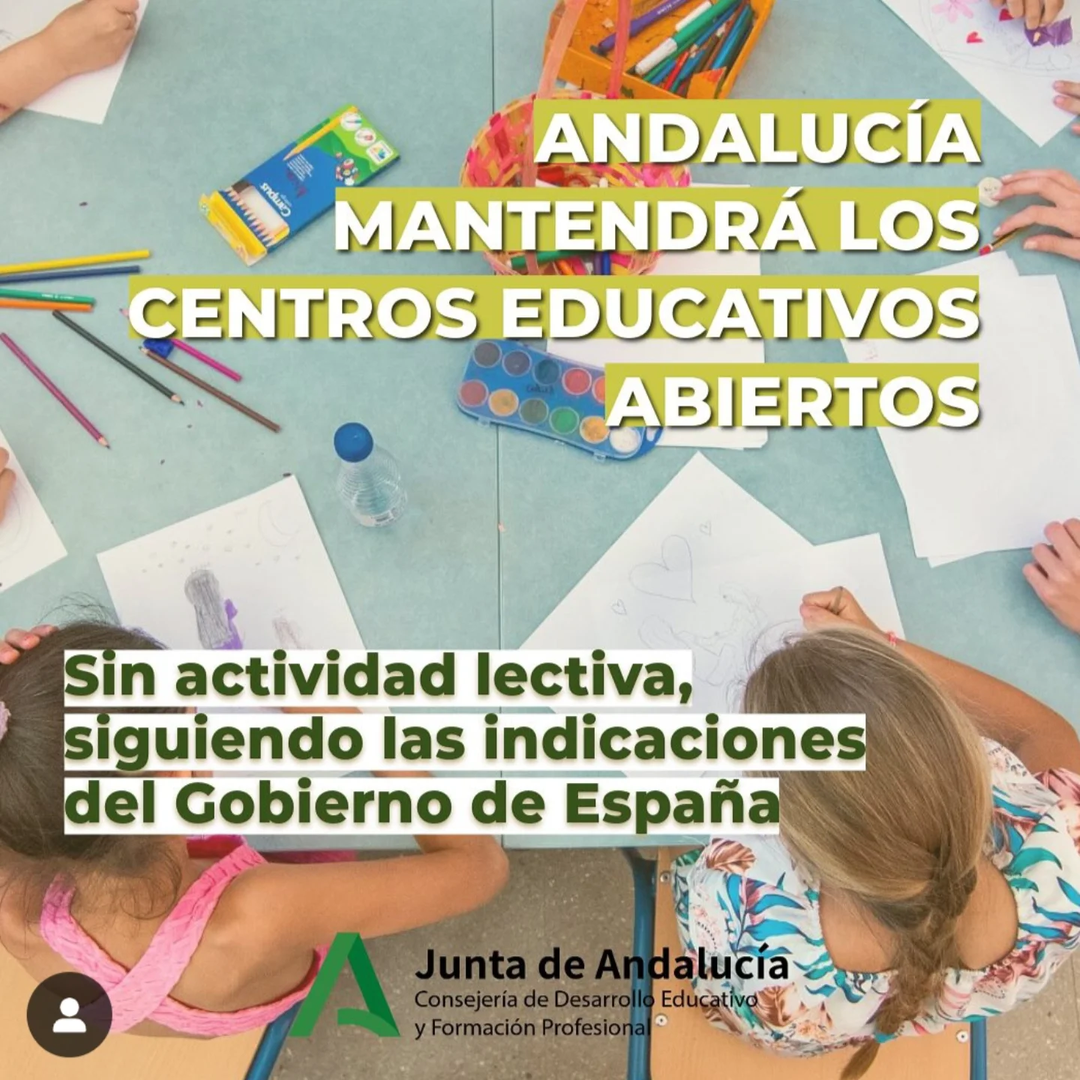 Siguiendo las indicaciones de las autoridades, comunicamos que hoy el centro abrirá sin actividad lectiva.