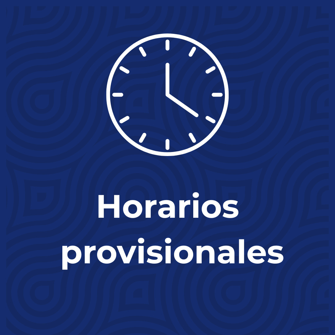 Publicados horarios provisionales para el curso 2025-2026. Disponibles para consulta en el apartado de secretaría de nue...