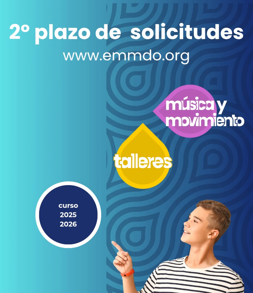 Abierto nuevo plazo de solicitudes para los ámbitos de Talleres de Música y Danza y ámbito de Música y Movimiento (alumn...
