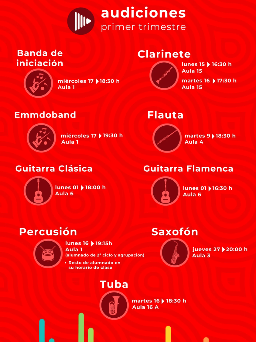 ¡Llegan las audiciones de final de trimestre! 🎺 🎻