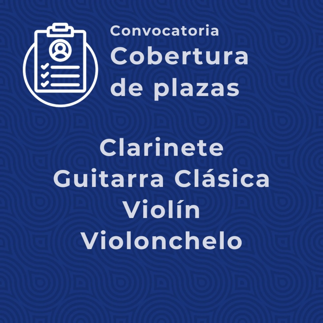 Publicada la convocatoria para la selección mediante el sistema de concurso-oposición de las especialidades de Clarinete...