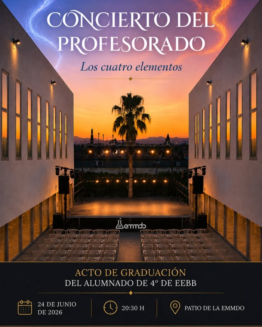 Para finalizar el curso, el miércoles 24 tendremos el concierto del profesorado del centro. Un acto dónde contaremos con...