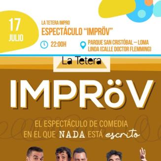 😂 Una noche para reír sin parar.  
  
Llega La Tetera Impro con "IMPRöV", un espectáculo de improvisación donde cada función es única y el público...
