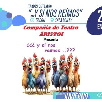 🎭 TARDES DE TEATRO – CICLO ESPECIAL  
  
Disfruta de una divertida función teatral a cargo del grupo de teatro Aristoi, que nos presenta la obra “...