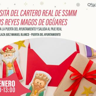💌👑 El Cartero Real llega a Ogíjares para recoger las cartas de los peques y hacerles llegar su magia a SS.MM. Los Reyes Magos.  
Una mañana llena...