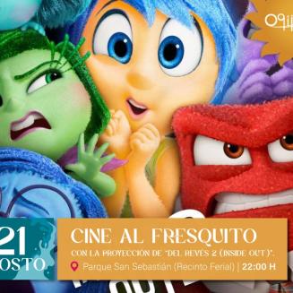 🎬 Cine al fresquito en Ogíjares  
  
Una noche para disfrutar en familia con la proyección de "Del Revés 2", la secuela que nos vuelve a emocionar...
