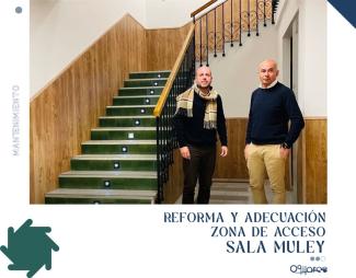 Mejoramos el acceso a la Sala MULEY 🏛️  
  
Hemos finalizado la reforma y adecuación de la zona de acceso a la Sala MULEY, un espacio que, tras su ...