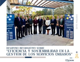 ☕️🌱 Desayuno Informativo: Eficiencia y Sostenibilidad en los Servicios Urbanos  
  
Nuestro alcalde, Estéfano Polo, se ha unido esta mañana a 4 a...