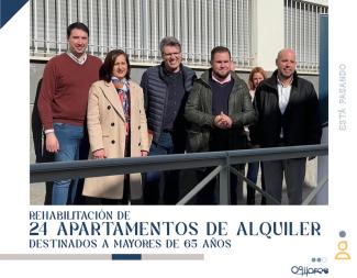 🏗️🏡 Avanzan las obras de rehabilitación de 24 viviendas en Ogíjares  
  
Nuestro alcalde, Estéfano Polo, junto al diputado de Obras Públicas y Viv...
