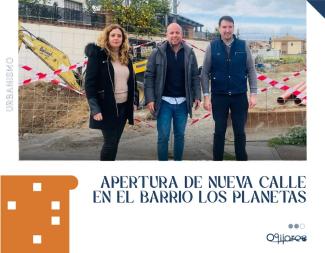 🚧 Nueva calle en el barrio de Los Planetas 🏗️🚶‍♂  
  
Damos respuesta a una demanda vecinal histórica con la apertura de una nueva calle que cone...