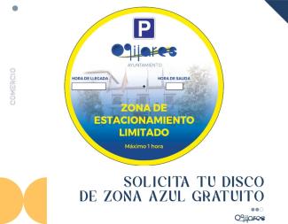 🚗 Vuelve la Zona Azul Gratuita en Ogíjares 🅿️✅  
  
📅 Desde el lunes 24 de marzo se implanta de nuevo el disco de estacionamiento gratuito (máx....