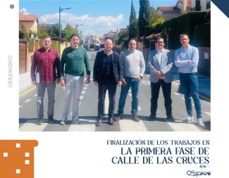 🚧 Finalizamos la 1ª fase de la Calle de las Cruces 🏗️  
  
Desde la Concejalía de Accesibilidad, Urbanismo y Obras Públicas, hemos llevado a cabo ...