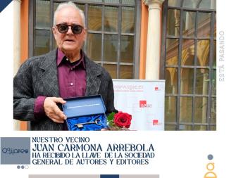 🎼 Reconocimiento a toda una trayectoria  
  
Nuestro vecino Juan Carmona Arrebola fue distinguido con el Premio de Honor y la entrega de la Llave ...