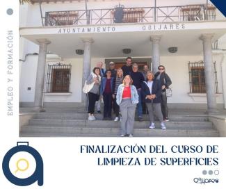 🧼 Curso de Limpieza de Superficies  
  
Finalizamos con éxito el Curso de Limpieza de Superficies realizado en colaboración con la Cámara de Comer...