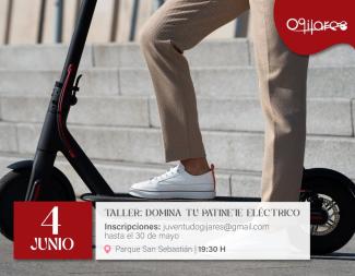 🛴 Taller: Domina tu patinete eléctrico  
  
🚨 ÚLTIMO DÍA DE INSCRIPCIONES 🚨  
  
¿Tienes dudas sobre cómo y por dónde puedes circular con tu pat...