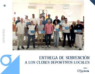 🏅 Apoyo al deporte local   
  
Hemos celebrado el acto de entrega conmemorativa de los talones a los clubes deportivos beneficiarios de la convoca...
