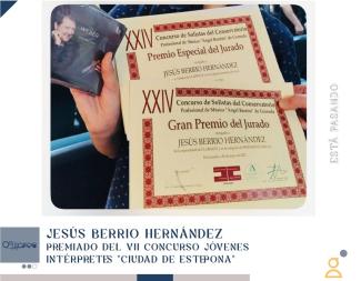 🎖️ Nuestro vecino Jesús Berrio Hernández, joven intérprete de música clásica, ha logrado el Primer Premio en el VII Concurso para Jóvenes Intérpret...
