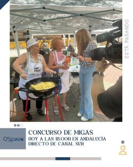 📺 ¡Ogíjares vuelve a la tele!  
  
Hoy Canal Sur nos ha visitado en nuestro tradicional concurso de migas y emite un bonito reportaje sobre esta t...