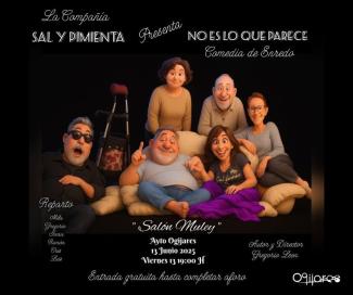🎭 Teatro: “No es lo que parece”  
  
🚨🚨 ¡¡MAÑANA!! 🚨🚨  
  
El grupo de teatro “Sal y Pimienta” presenta una nueva obra, llamada,“No es lo que ...