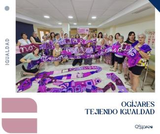 🧶 “Tejiendo Igualdad”  
  
👏 Gracias a las 22 mujeres que, desde marzo, han tejido la bufanda más larga de la provincia: 100 metros de sororidad ...