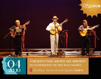 🎶 Concierto solidario: “Más Anchos que Panchos"  
  
El próximo viernes 4 de julio, te esperamos para disfrutar del concierto del grupo “Más Ancho...