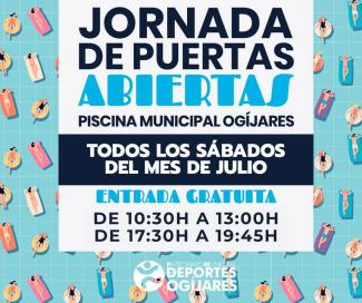 🏊‍♂️ ¡Disfruta de nuestras jornadas de puertas abiertas en la piscina municipal todos los sábados! 🌞🏊‍♀️  
  
¿Hay mejor plan para combatir el c...