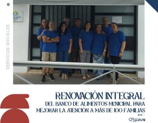 🤝 Renovamos el Banco de Alimentos Municipal  
  
Gracias al esfuerzo conjunto, hemos llevado a cabo una importante mejora en las instalaciones del...