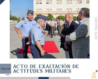 ✈️ Ogíjares acompaña la clausura del curso en la Base Aérea  
  
El alcalde y el concejal de Seguridad han estado presentes en el acto de Exaltació...