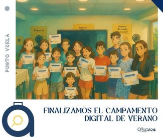 📸 ¡Así ha sido el Campamento Digital en el Punto Vuela de Ogíjares!  
  
Un espacio lleno de aprendizaje, creatividad y nuevas tecnologías 💻✨  
...