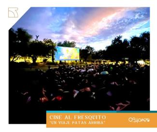 🎬🍿 Ogíjares cuelga el cartel de “completo” en otra mágica noche de Cine de Verano  
  
Anoche, el Parque Fiscal Luis Portero (Las Cruces) se tran...
