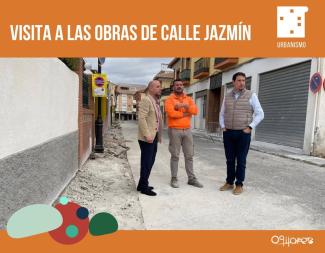 🚧 Visita a las obras de Calle Jazmín en Ogíjares 🌳  
  
El alcalde y el concejal de Urbanismo han visitado las obras que se están llevando a cabo...