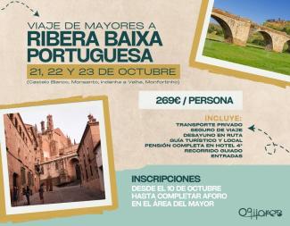 🧳 ¡Nos vamos de viaje con nuestros mayores! 🌅  
Desde el Área del Mayor del Ayuntamiento de Ogíjares promovemos una escapada inolvidable a Ribera...