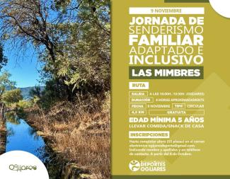 🚶 𝗝𝗼𝗿𝗻𝗮𝗱𝗮 𝗦𝗲𝗻𝗱𝗲𝗿𝗶𝘀𝗺𝗼 Familiar adaptado e inclusivo Las Mimbres🏞️  
  
👉 Os traemos una nueva jornada de senderismo para disfrutar de la naturalez...