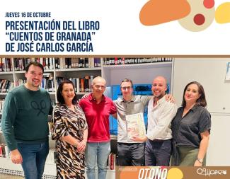 📚 Presentación del libro “Cuentos de Granada” de nuestro vecino y escritor José Carlos García, en la Biblioteca Municipal “María Lejárraga”.  
  
...