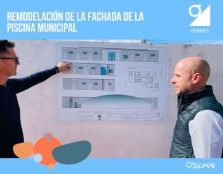 💧 Avanzamos en la mejora de nuestras instalaciones deportivas 🏗️  
  
La remodelación de la fachada de la Piscina Municipal marca el inicio del Pl...