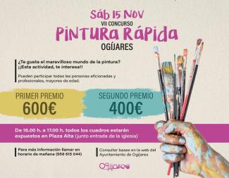 🎨 VII Concurso de Pintura Rápida de Ogíjares 🖌️  
  
El arte vuelve a llenar nuestras calles con color, talento e inspiración.  
Si te apasiona la...