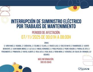 ⚡ AVISO IMPORTANTE – INTERRUPCIÓN PROGRAMADA DE SUMINISTRO ELÉCTRICO ⚡  
  
La empresa e-Distribución informa que el próximo viernes 7 de noviemb...